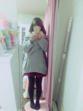 「snidel」｜「アイテム（ダウンジャケット/コート）」を使った、yuutanさん（レディース・148cm）の冬コーディネート