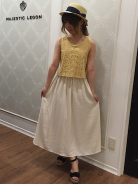 「マキシワンピ」｜kanoko.kさん（レディース・153cm・20代）の夏コーディネート