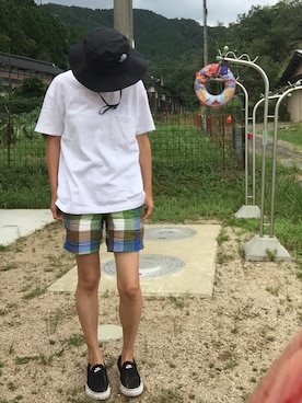 「シロティー」｜みっきさん（レディース・163cm）の夏コーディネート