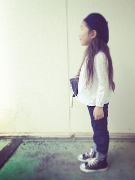 「LIGHT ON THE PATH（ライトオンザパス）のアイテム（ハンチング/ベレー帽）」を使った、2kidsmmyさん（レディース・166cm）の秋コーディネート