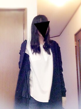 「UNIQLO（ユニクロ）のWOMEN ウルトラストレッチジーンズ（デニムパンツ）」を使った、くまんさん（レディース・160cm）の秋コーディネート