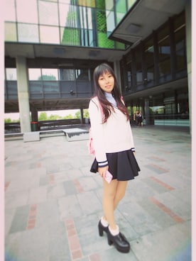 「Grafeaのアイテム」を使った、Joyyeyejoyさん（レディース・163cm）の春コーディネート