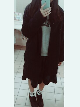 「アイテム（チェスターコート）」を使った、#       ﾁﾑさん（レディース・156cm・10代）の冬コーディネート