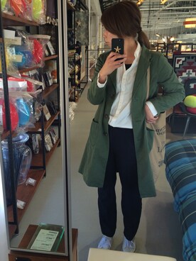 「TODAYFUL（トゥデイフル）のVintageトートバッグ（トートバッグ）」を使った、nonk27さん（レディース・161cm）の春コーディネート