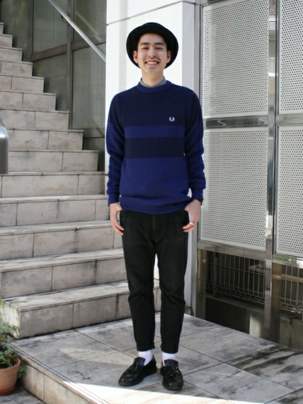 Kentaさんの「Pique Knit Sweater（FRED PERRY）」を使ったコーディネート
