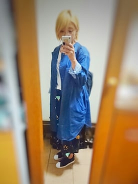 「だぼだぼ」｜「アイテム（ワンピース/ドレス）」を使った、GAOさん（レディース・156cm）の秋コーディネート