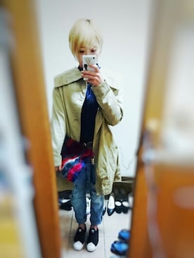 「ゆるゆる」｜「アイテム（アクセサリー）」を使った、GAOさん（レディース・156cm）の秋コーディネート