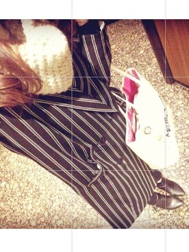 「metrocity」｜「アイテム（チェスターコート）」を使った、Miho Endoさん（レディース・170cm）の冬コーディネート