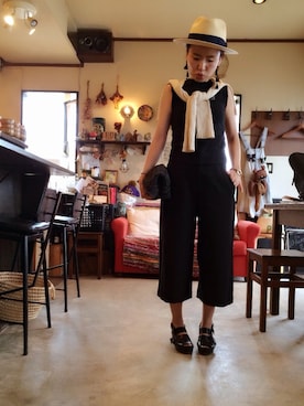 「UNKNOWN.（アンノウン）のアイテム（スラックス）」を使った、ruckさん（レディース・152cm）の夏コーディネート