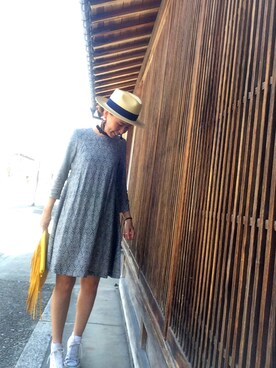 「HARE（ハレ）のアイテム（ピアス（両耳用））」を使った、ruckさん（レディース・153cm）の春コーディネート