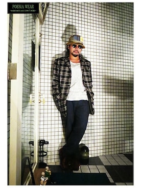 「hat」｜POESIA－Mas－さん（メンズ・170cm）の秋コーディネート