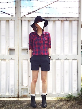 「Rails（レイルズ）のアイテム（シャツ/ブラウス）」を使った、naoさん（レディース・166cm）の秋コーディネート