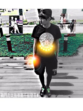 「AES（エーイーエス）のアイテム（帽子）」を使った、😂さん（メンズ・182cm）の春コーディネート