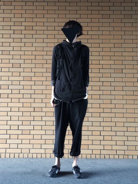 「LANVIN Paris（ランバンパリ）のアイテム（スラックス）」を使った、わさん（メンズ・184cm）の秋コーディネート