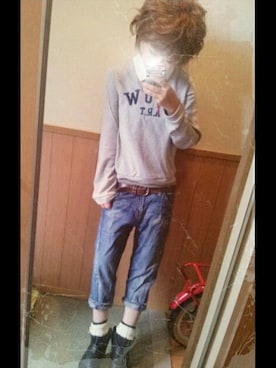 「Rodeo Crowns（ロデオクラウンズ）のアイテム」を使った、KANAさん（レディース・150cm）の春コーディネート