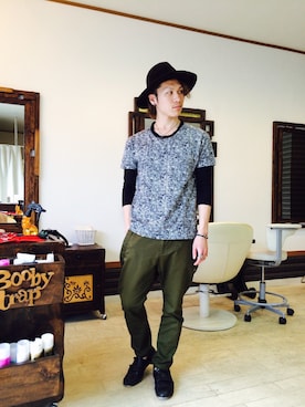 上水流（弟）さん（メンズ・171cm）の春コーディネート