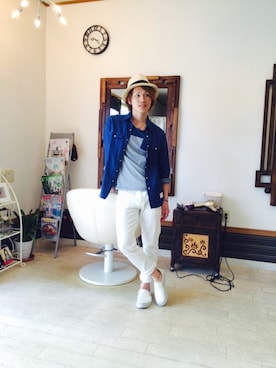 上水流（弟）さん（メンズ・171cm）の春コーディネート