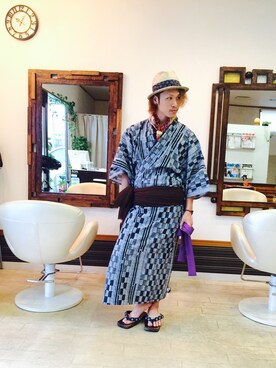 上水流（弟）さん（メンズ・171cm）の夏コーディネート