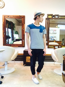 上水流（弟）さん（メンズ・171cm）の夏コーディネート