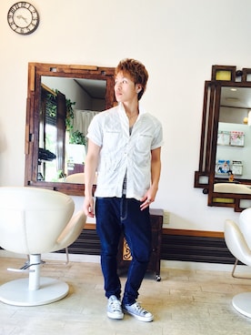 上水流（弟）さん（メンズ・171cm）の夏コーディネート