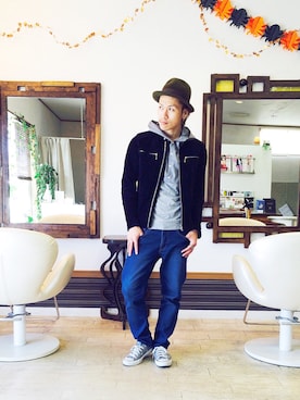 上水流（弟）さん（メンズ・171cm）の秋コーディネート