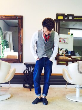 上水流（弟）さん（メンズ・171cm）の秋コーディネート