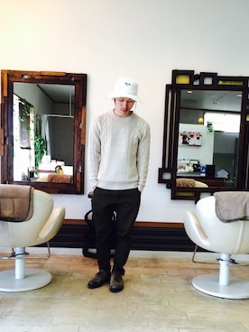 上水流(弟)さん(メンズ・171cm)の冬コーディネート