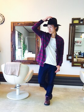 上水流（弟）さん（メンズ・171cm）の冬コーディネート