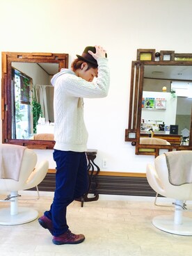 上水流（弟）さん（メンズ・171cm）の冬コーディネート