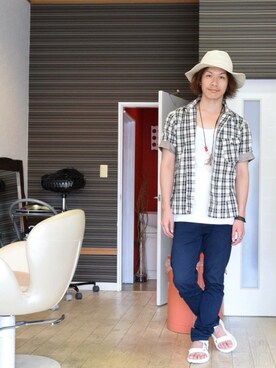 上水流(弟)さん(メンズ・171cm)の夏コーディネート