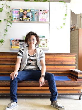 上水流(弟)さん(メンズ・171cm)の夏コーディネート