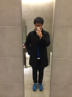 「アイテム（ステンカラーコート）」を使った、たろうさん（メンズ・177cm・10代）の春コーディネート