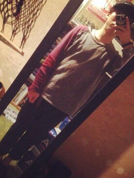 「Supreme （シュプリーム）の古着（キャップ、ブラック系）」を使った、kazikaziさん（メンズ・164cm）の秋コーディネート