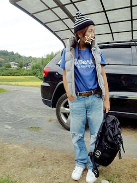 「A.Kのアイテム」を使った、ぷっちょ☆さん（レディース・156cm）の秋コーディネート