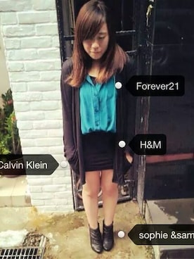 「Calvin Klein（カルバン・クライン）のアイテム（ピーコート）」を使った、Sannieさん（レディース・156cm）の秋コーディネート