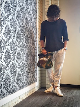 「STANDARD＋ SELECT（スタンダードプラスセレクト）のアイテム」を使った、kazuさん（メンズ・175cm）の夏コーディネート