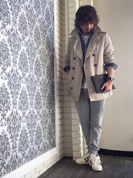 「サタデーズ ニューヨークシティ (Saturdays NYC)」｜「アイテム（デニムジャケット）」を使った、kazuさん（メンズ・175cm）の秋コーディネート