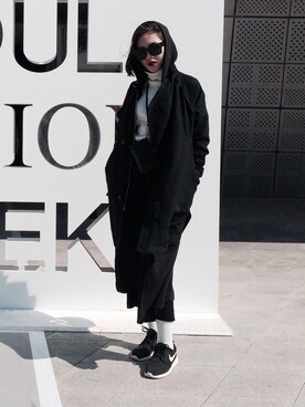 「H&M（エイチ・アンド・エム）のアイテム（モッズコート）」を使った、Annさん（レディース・166cm）の春コーディネート