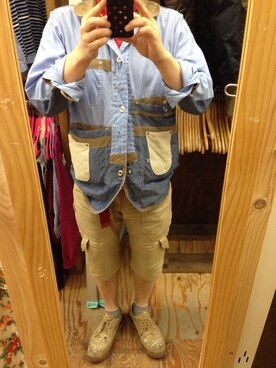 「JUNYA WATANABE MAN（ジュンヤワタナベマン）のアイテム（その他アウター）」を使った、はやとさん（メンズ・168cm）の夏コーディネート