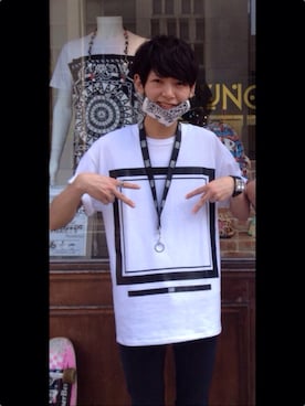 「PHENOMENON（フェノメノン）のアイテム（財布/小物）」を使った、ぺるしーさん（メンズ・181cm）の夏コーディネート