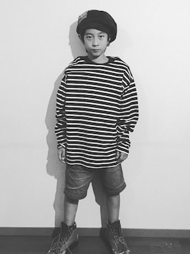 「Danner（ダナー）のアイテム」を使った、daikichiさん（キッズ・142cm）の秋コーディネート