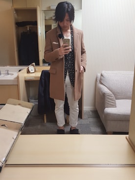 「アイテム（チェスターコート）」を使った、Ryohsukeさん（メンズ・169cm・20代）の春コーディネート