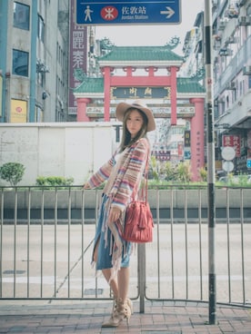 「4-Twinkle（-）のアイテム」を使った、Vina 薇娜さん（レディース・163cm）の秋コーディネート