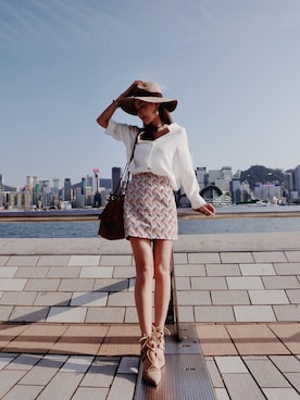 「4-Twinkle（-）のアイテム」を使った、Vina 薇娜さん（レディース・163cm）の秋コーディネート