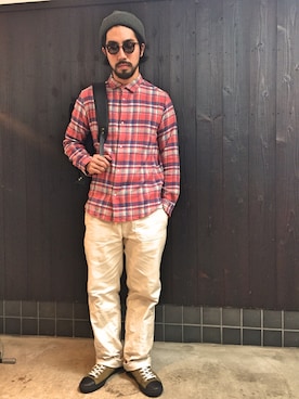 「buddy（バディ）のアイテム」を使った、MSPC KYOTO さん（メンズ・175cm）の秋コーディネート