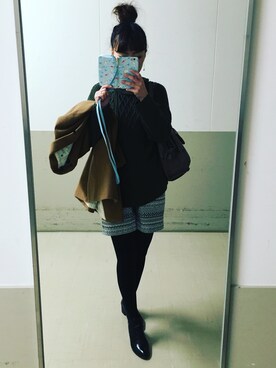 Sayaka Nozakiさん(レディース・160cm)の冬コーディネート