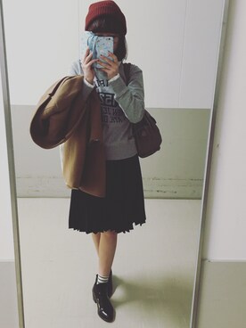 Sayaka Nozakiさん（レディース・160cm）の冬コーディネート