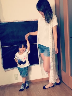 「お出掛けコーデ」｜「アイテム（チュニック）」を使った、Sayaka Nozakiさん（レディース・160cm）の夏コーディネート