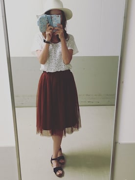 Sayaka Nozakiさん（レディース・160cm）の夏コーディネート