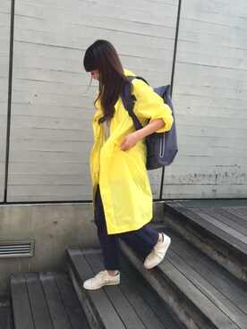 「DESCENTE」｜「アイテム（その他アウター）」を使った、Tsugumiさん（レディース・160cm）の春コーディネート